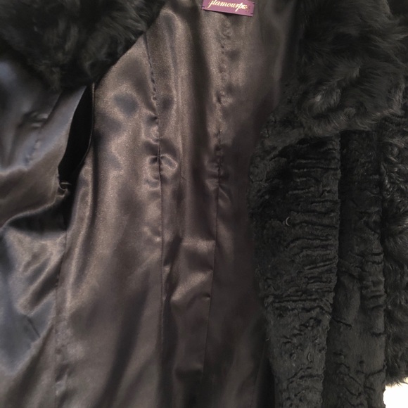 Glamourpuss NYC Karakul Fur 3/4 Sleeve Coat - Picture 6 of 6